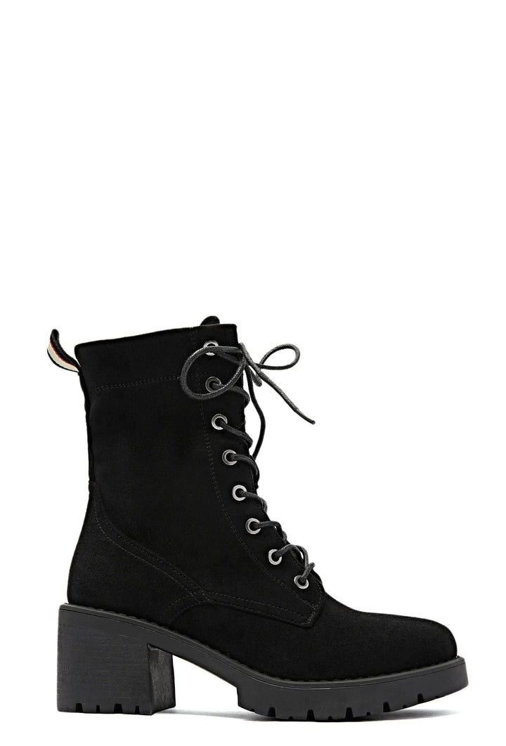 Bottines femmes lacets noire