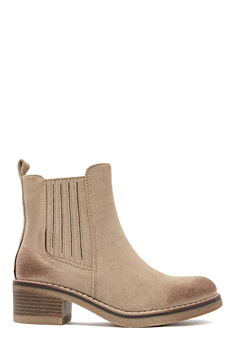 Bottines Taupe en Suédine - Élégance Moderne